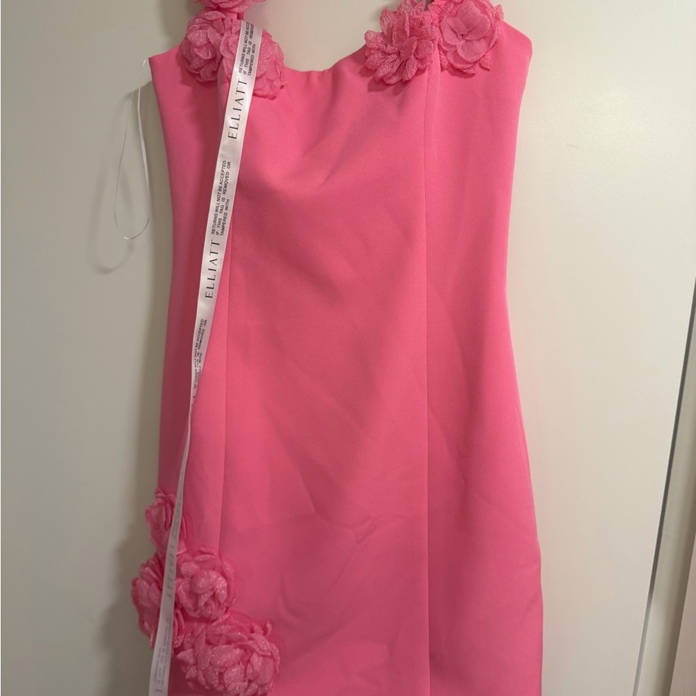 Elliatt Pink Floral Embellished Mini Dress - Picture 2 of 2